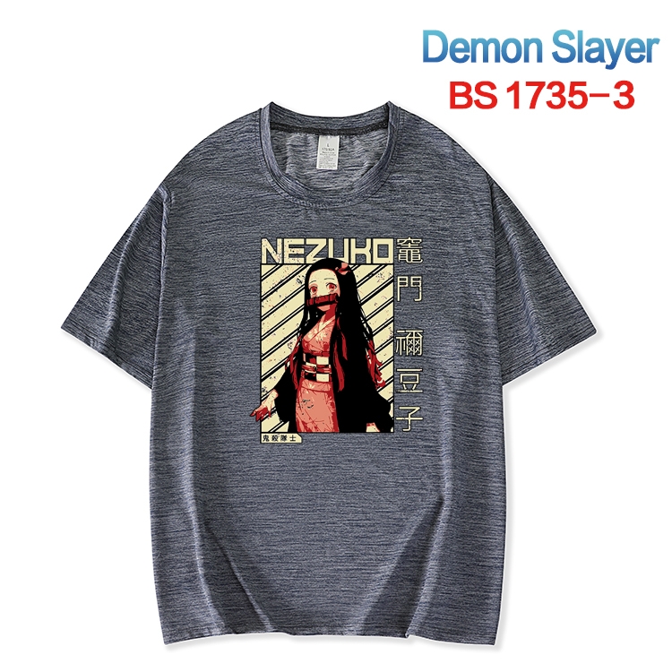 Demon Slayer Kimets  ice silk cotton loose and comfortable T-shirt from XS to 5XL BS-1735-3