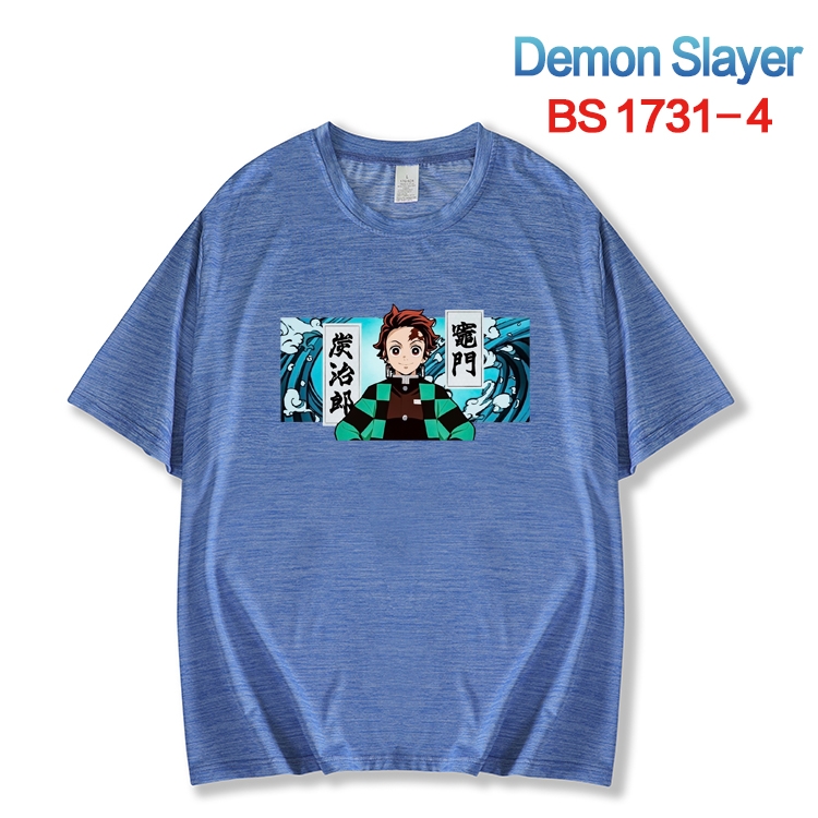 Demon Slayer Kimets  ice silk cotton loose and comfortable T-shirt from XS to 5XL BS-1731-4