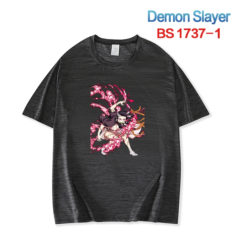 Demon Slayer Kimets  ice silk cotton loose and comfortable T-shirt from XS to 5XL BS-1737-1