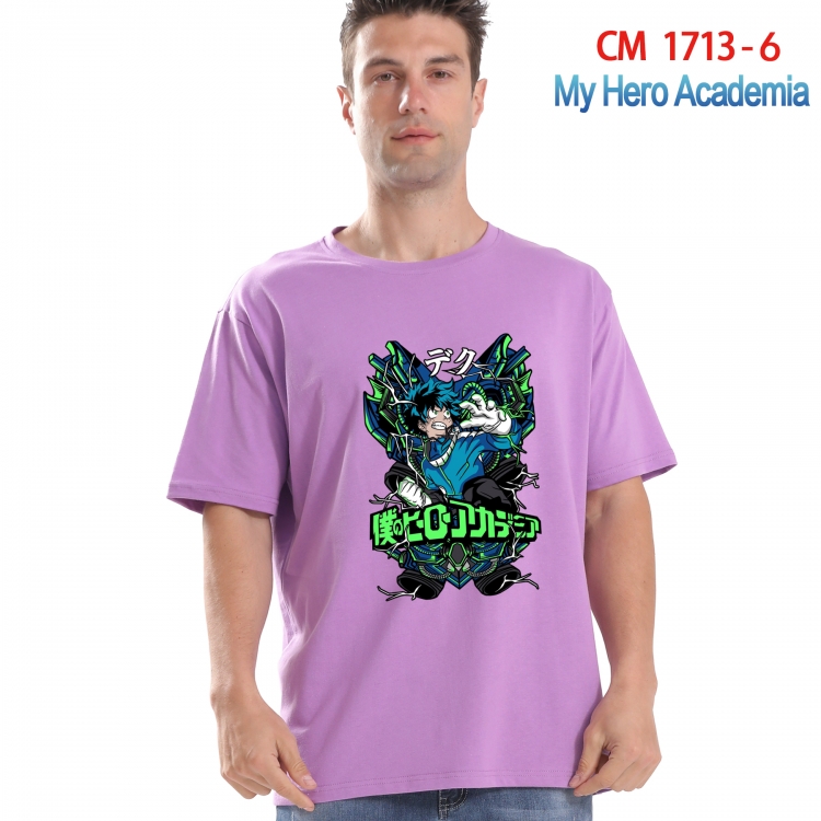 My Hero Academia Printed short-sleeved cotton T-shirt from S to 4XL CM-1713-6