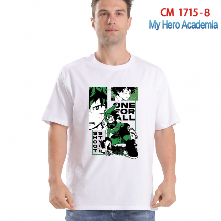 My Hero Academia Printed short-sleeved cotton T-shirt from S to 4XL CM-1715-8
