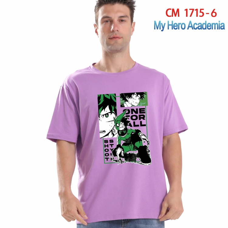 My Hero Academia Printed short-sleeved cotton T-shirt from S to 4XL  CM-1715-6