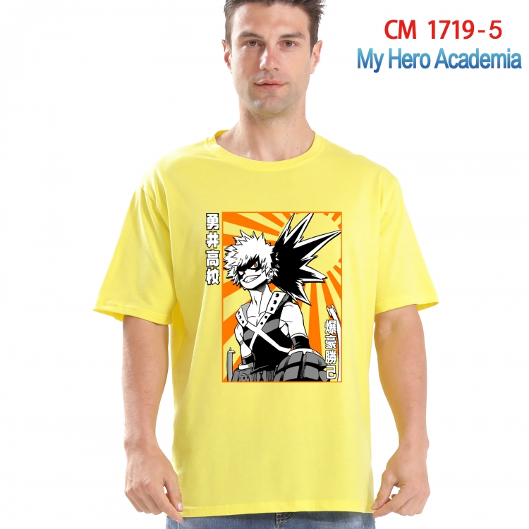 My Hero Academia Printed short-sleeved cotton T-shirt from S to 4XL CM-1719-5