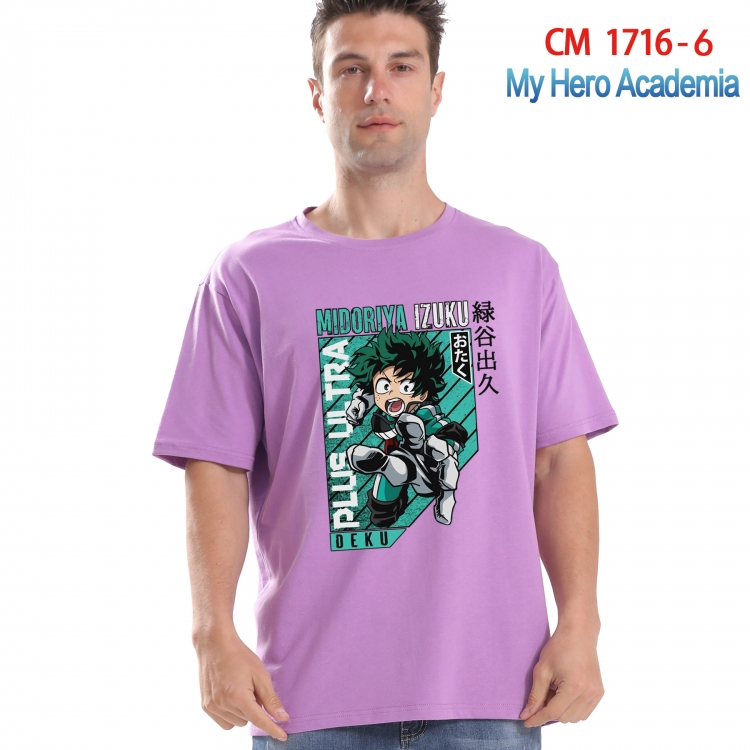 My Hero Academia Printed short-sleeved cotton T-shirt from S to 4XL CM-1716-6