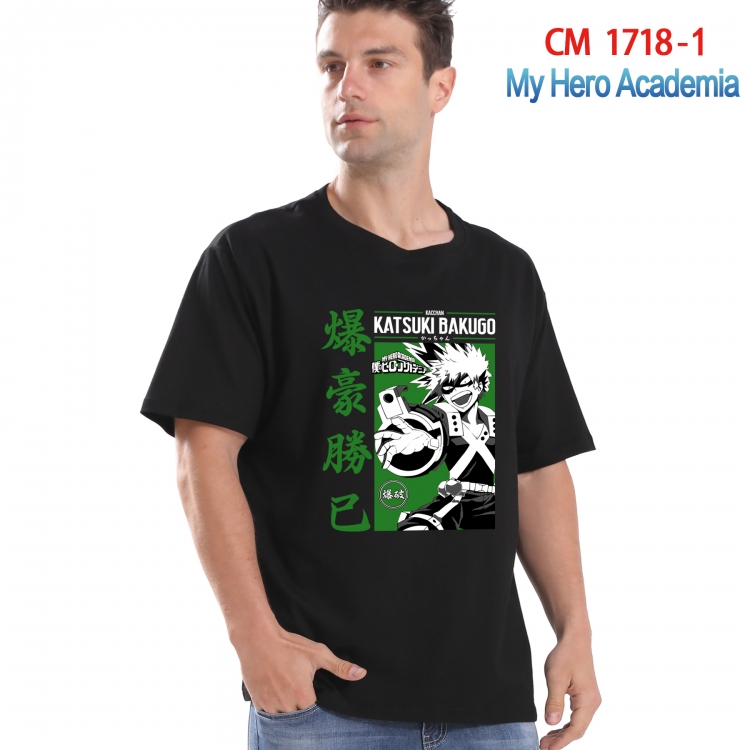 My Hero Academia Printed short-sleeved cotton T-shirt from S to 4XL CM-1718-1