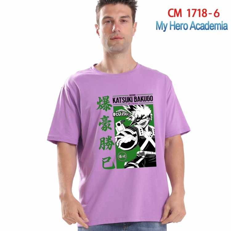 My Hero Academia Printed short-sleeved cotton T-shirt from S to 4XL CM-1718-6