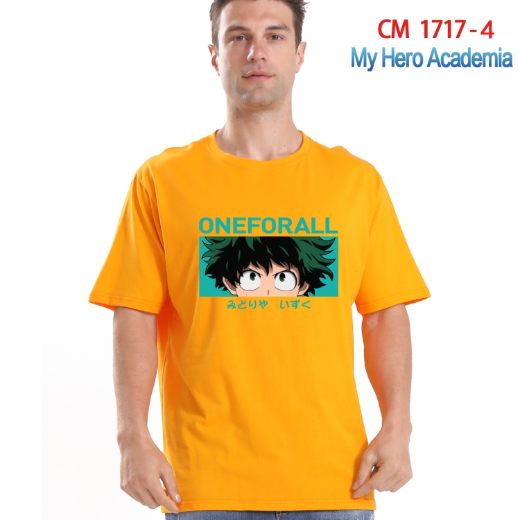 My Hero Academia Printed short-sleeved cotton T-shirt from S to 4XL CM-1717-4