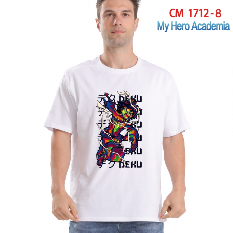My Hero Academia Printed short-sleeved cotton T-shirt from S to 4XL CM-1712-8