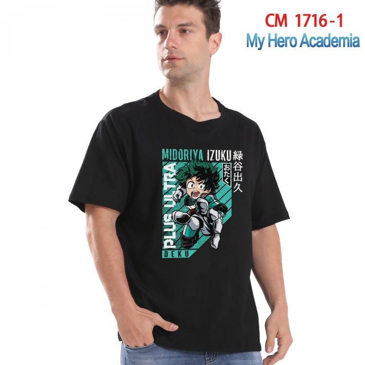 My Hero Academia Printed short-sleeved cotton T-shirt from S to 4XL  CM-1716-1