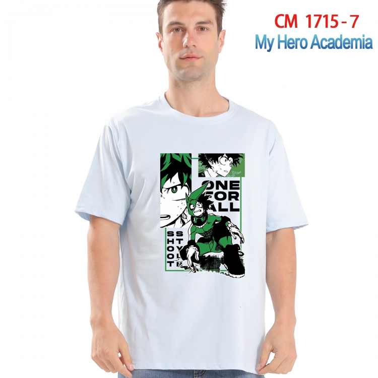 My Hero Academia Printed short-sleeved cotton T-shirt from S to 4XL CM-1715-7