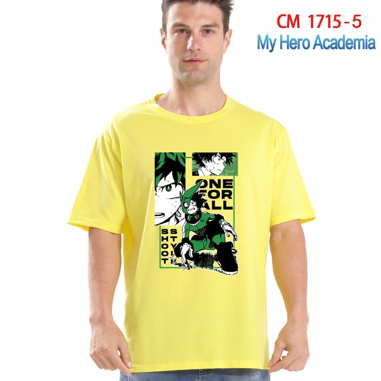 My Hero Academia Printed short-sleeved cotton T-shirt from S to 4XL CM-1715-5