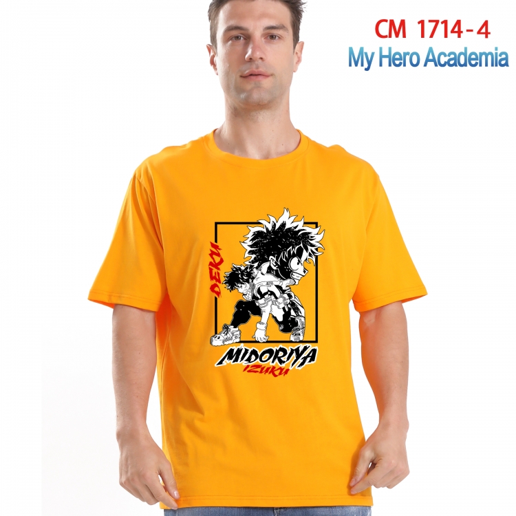 My Hero Academia Printed short-sleeved cotton T-shirt from S to 4XL CM-1714-4