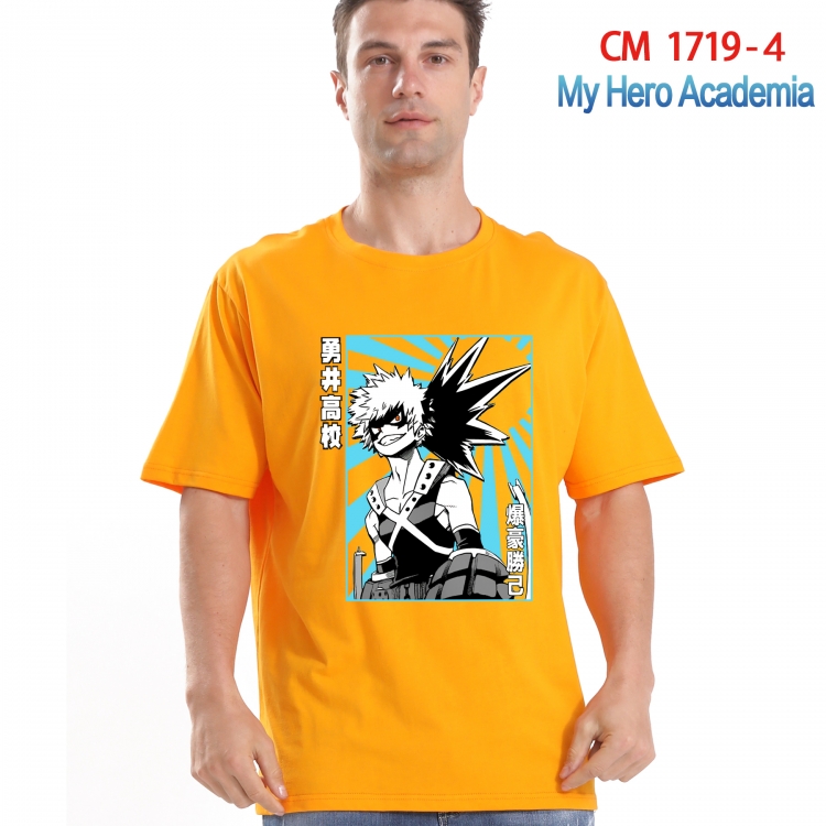 My Hero Academia Printed short-sleeved cotton T-shirt from S to 4XL CM-1719-4