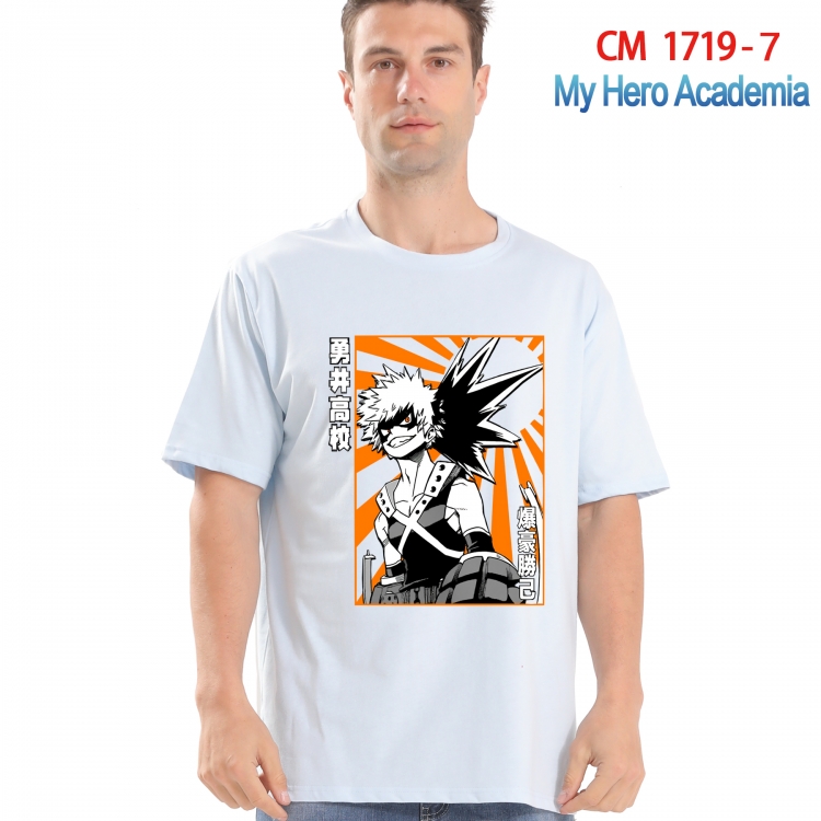 My Hero Academia Printed short-sleeved cotton T-shirt from S to 4XL CM-1719-7