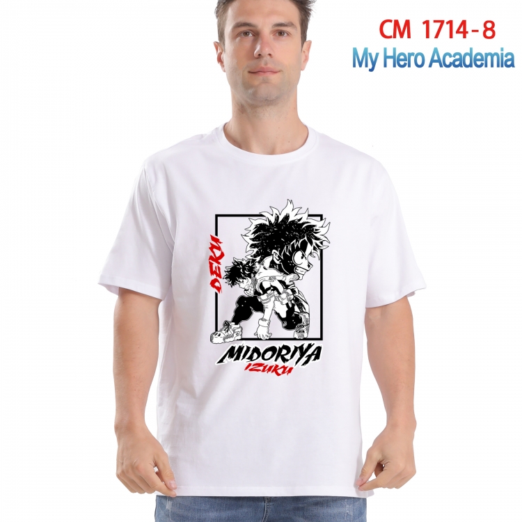 My Hero Academia Printed short-sleeved cotton T-shirt from S to 4XL CM-1714-8