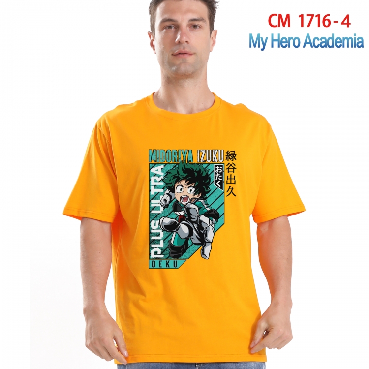 My Hero Academia Printed short-sleeved cotton T-shirt from S to 4XL  CM-1716-4