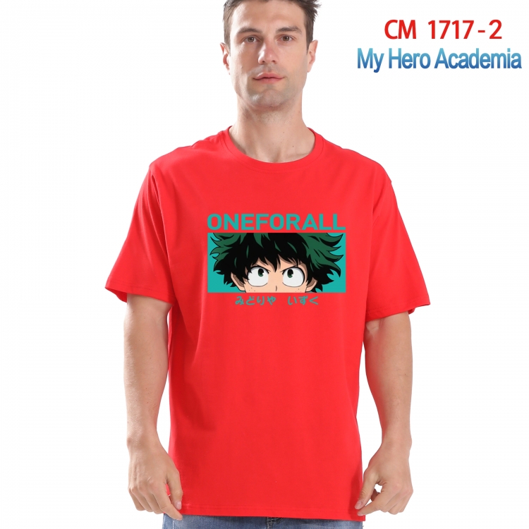 My Hero Academia Printed short-sleeved cotton T-shirt from S to 4XL  CM-1717-2