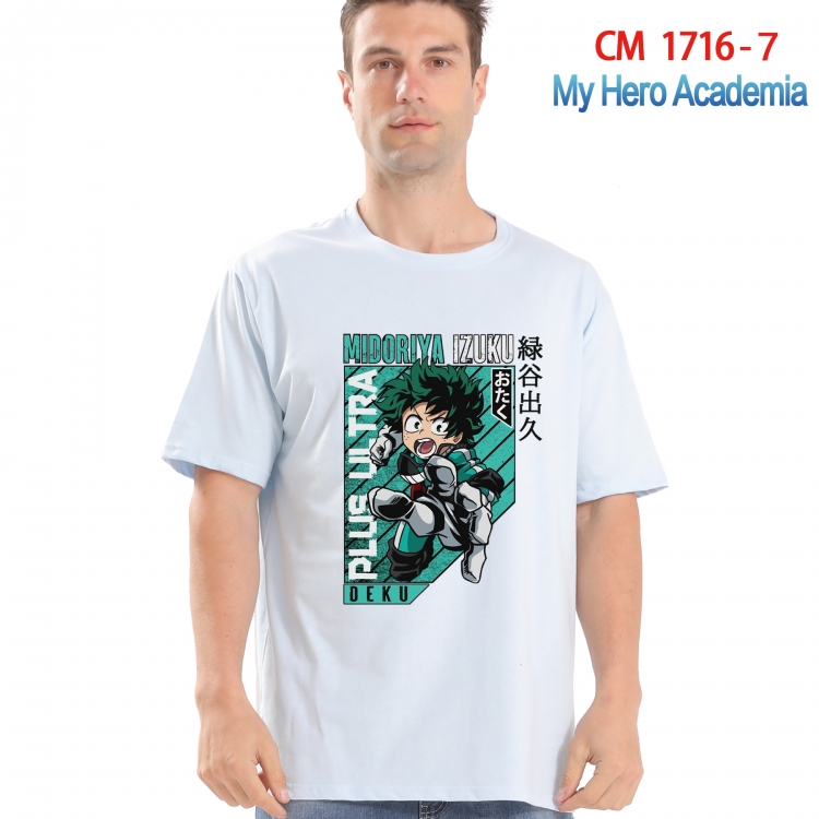 My Hero Academia Printed short-sleeved cotton T-shirt from S to 4XL  CM-1716-7