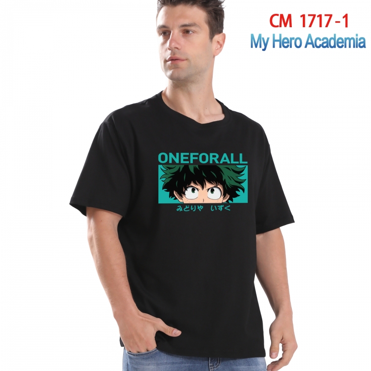 My Hero Academia Printed short-sleeved cotton T-shirt from S to 4XL CM-1717-1