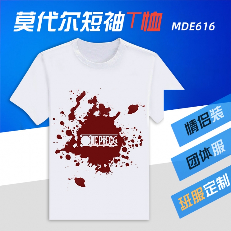 One Piece Anime Modal Short Sleeve T-Shirt MDE616