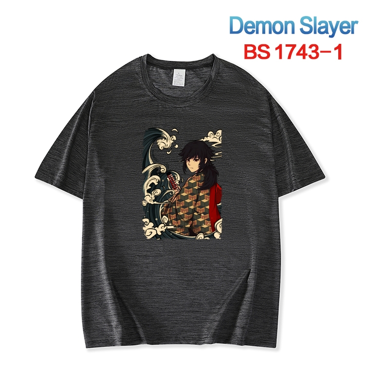 Demon Slayer Kimets ice silk cotton loose and comfortable T-shirt from XS to 5XL BS-1743-1