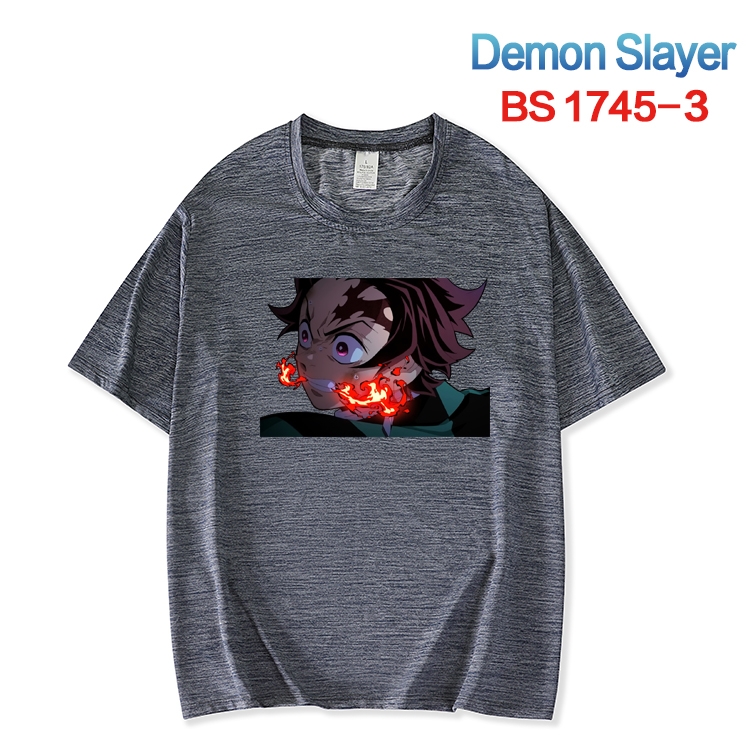 Demon Slayer Kimets ice silk cotton loose and comfortable T-shirt from XS to 5XL BS-1745-3