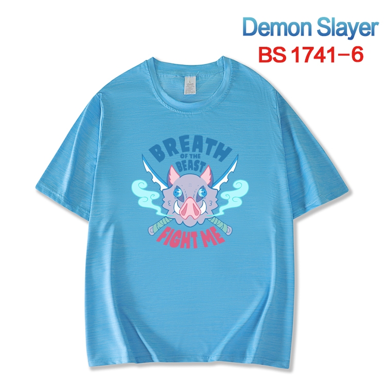 Demon Slayer Kimets ice silk cotton loose and comfortable T-shirt from XS to 5XL BS-1741-6