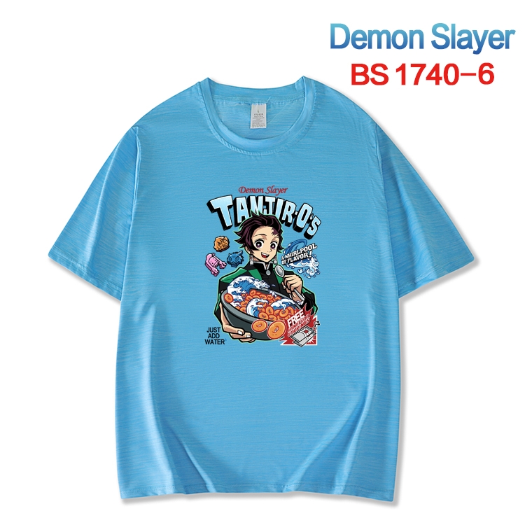 Demon Slayer Kimets ice silk cotton loose and comfortable T-shirt from XS to 5XL  BS-1740-6