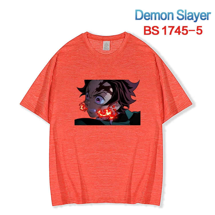 Demon Slayer Kimets ice silk cotton loose and comfortable T-shirt from XS to 5XL BS-1745-5