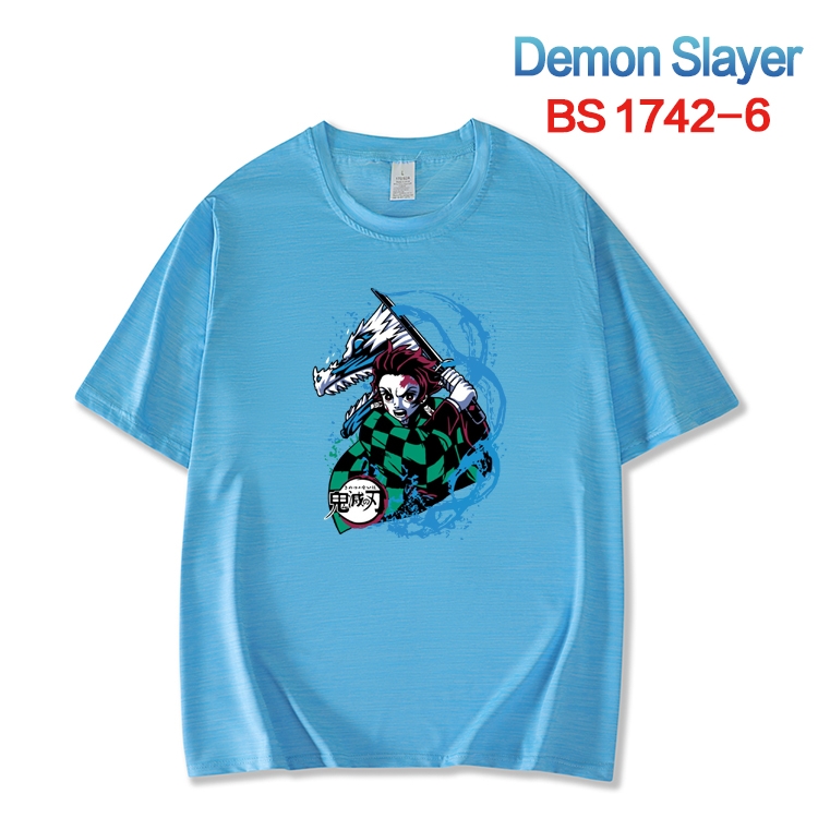 Demon Slayer Kimets ice silk cotton loose and comfortable T-shirt from XS to 5XL  BS-1742-6