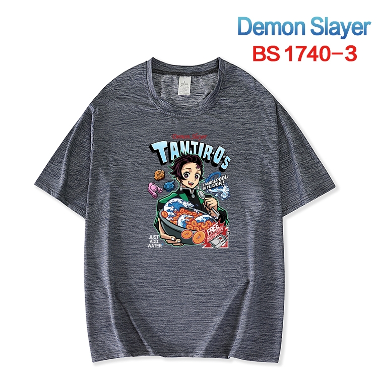 Demon Slayer Kimets ice silk cotton loose and comfortable T-shirt from XS to 5XL BS-1740-3