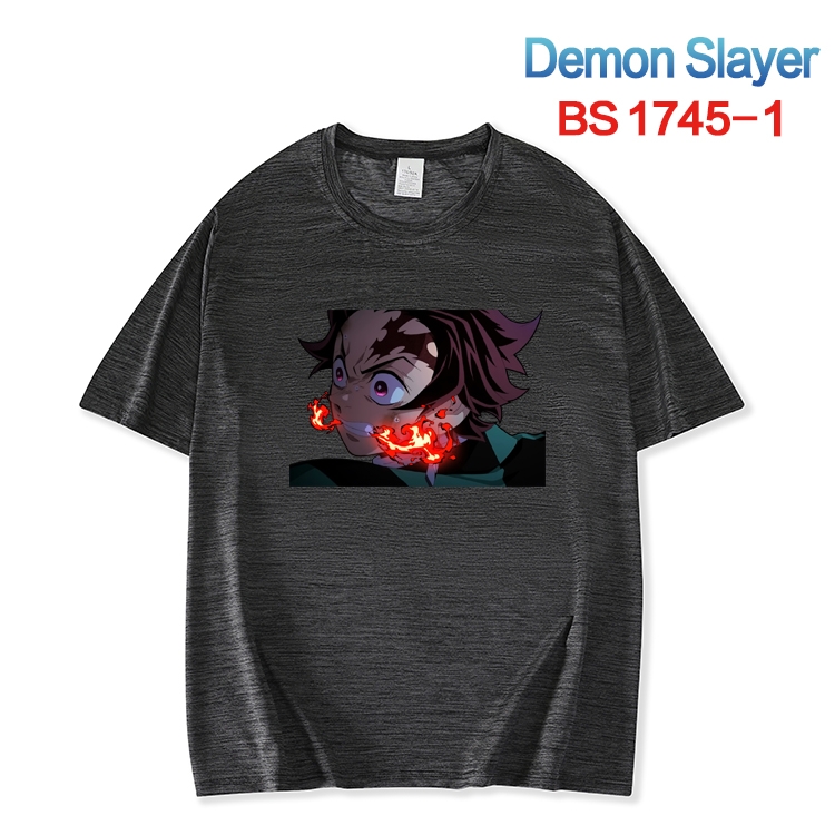 Demon Slayer Kimets ice silk cotton loose and comfortable T-shirt from XS to 5XL BS-1745-1