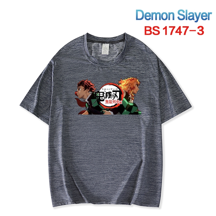 Demon Slayer Kimets ice silk cotton loose and comfortable T-shirt from XS to 5XL BS-1747-3