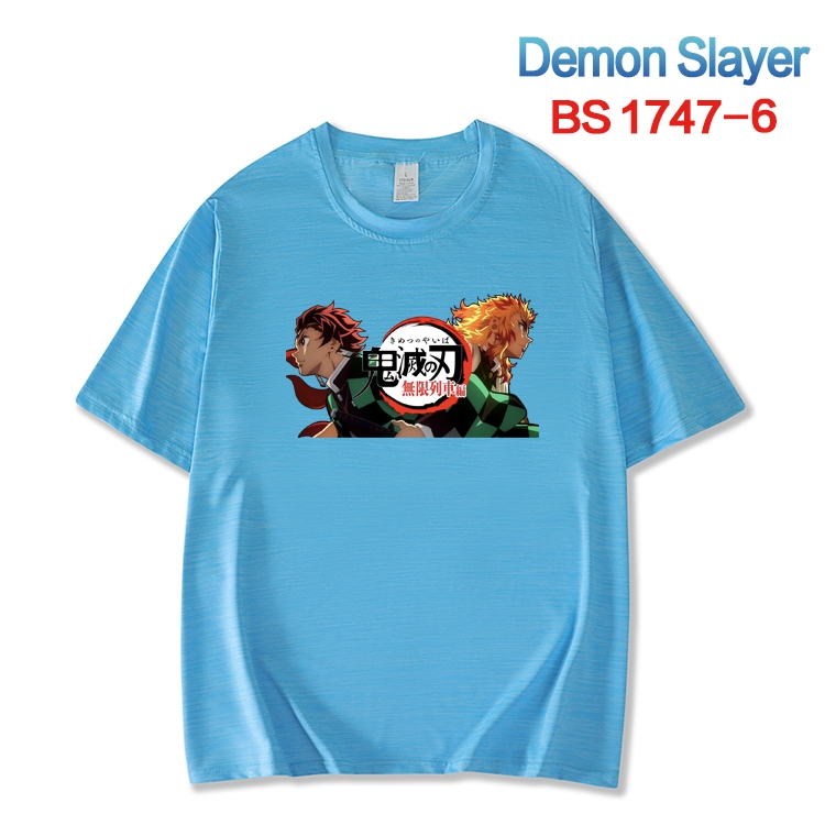 Demon Slayer Kimets ice silk cotton loose and comfortable T-shirt from XS to 5XL BS-1747-6