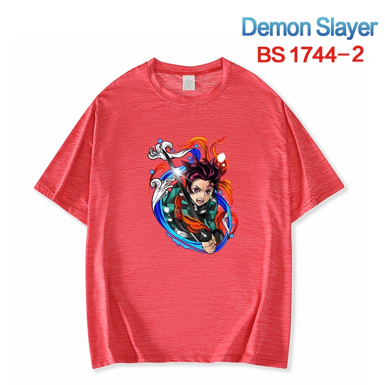 Demon Slayer Kimets ice silk cotton loose and comfortable T-shirt from XS to 5XL BS-1744-2