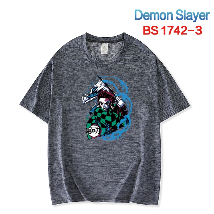 Demon Slayer Kimets ice silk cotton loose and comfortable T-shirt from XS to 5XL  BS-1742-3