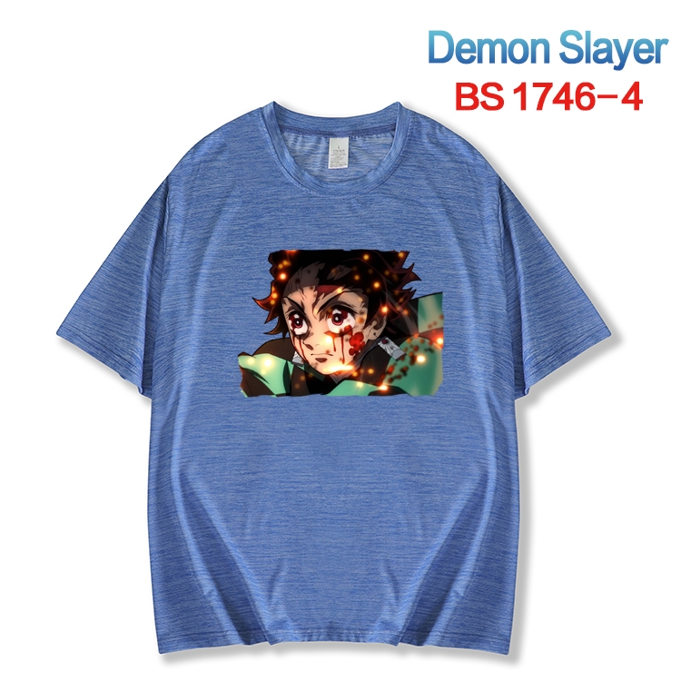 Demon Slayer Kimets ice silk cotton loose and comfortable T-shirt from XS to 5XL BS-1746-4