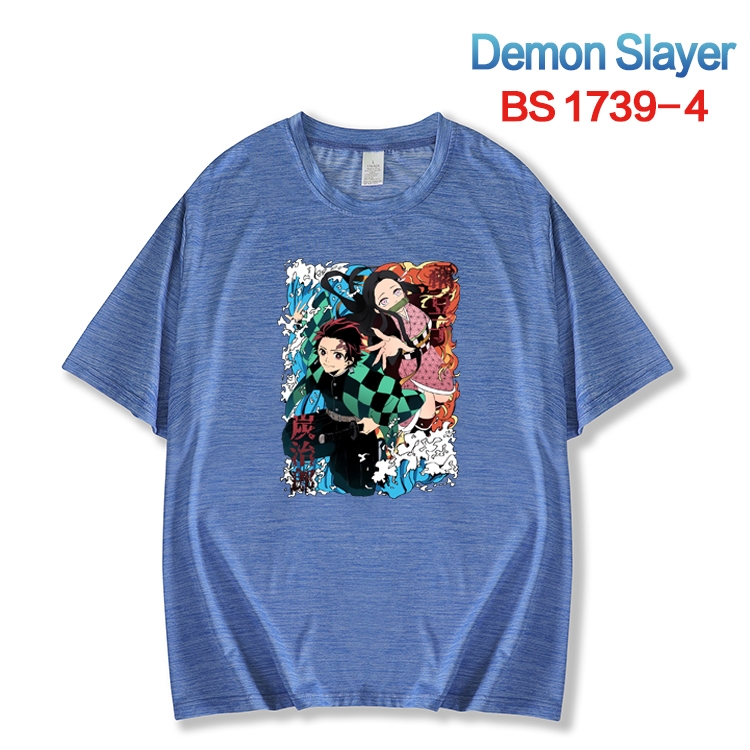 Demon Slayer Kimets ice silk cotton loose and comfortable T-shirt from XS to 5XL BS-1739-4