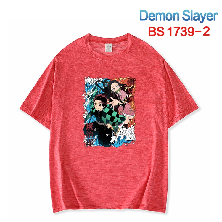 Demon Slayer Kimets ice silk cotton loose and comfortable T-shirt from XS to 5XL  BS-1739-2