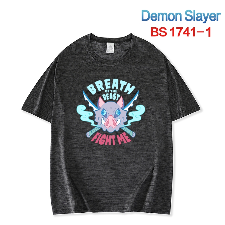 Demon Slayer Kimets ice silk cotton loose and comfortable T-shirt from XS to 5XL BS-1741-1