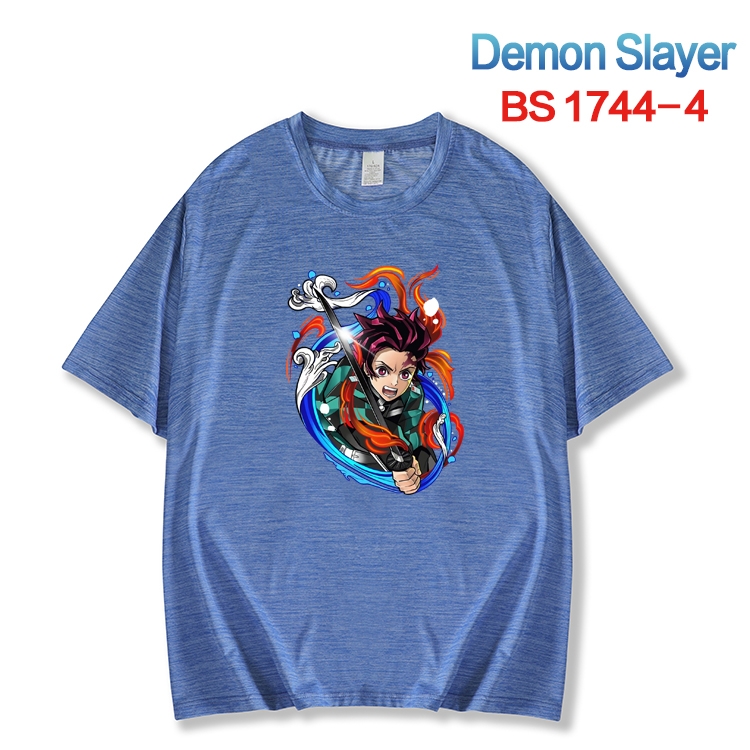 Demon Slayer Kimets ice silk cotton loose and comfortable T-shirt from XS to 5XL  BS-1744-4