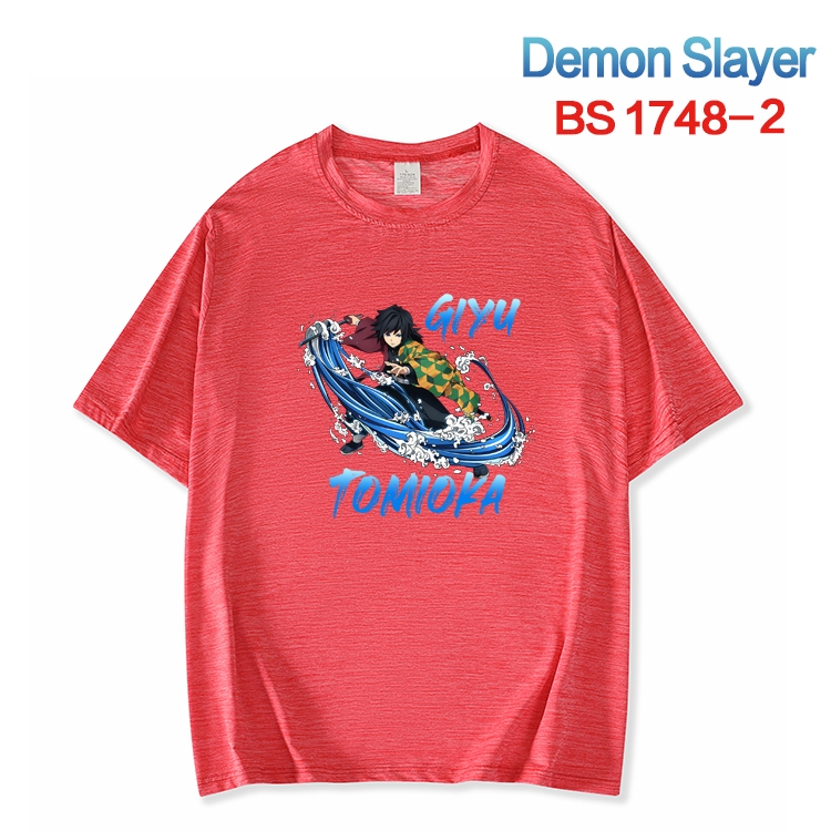 Demon Slayer Kimets ice silk cotton loose and comfortable T-shirt from XS to 5XL  BS-1748-2