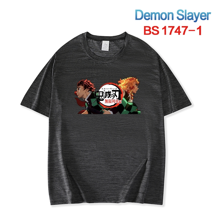 Demon Slayer Kimets ice silk cotton loose and comfortable T-shirt from XS to 5XL  BS-1747-1