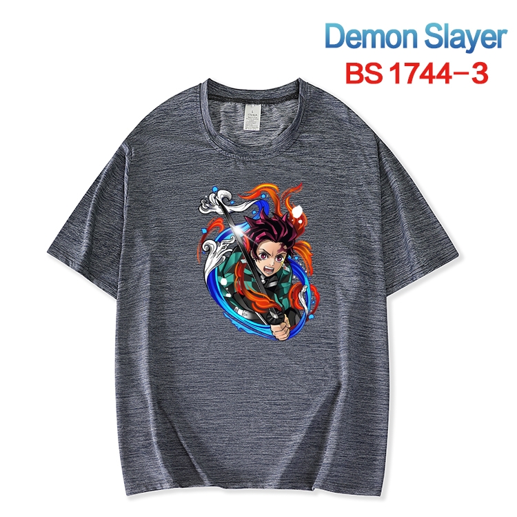 Demon Slayer Kimets ice silk cotton loose and comfortable T-shirt from XS to 5XL  BS-1744-3