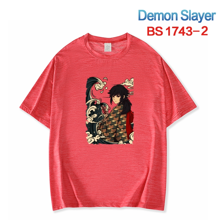 Demon Slayer Kimets ice silk cotton loose and comfortable T-shirt from XS to 5XL  BS-1743-2