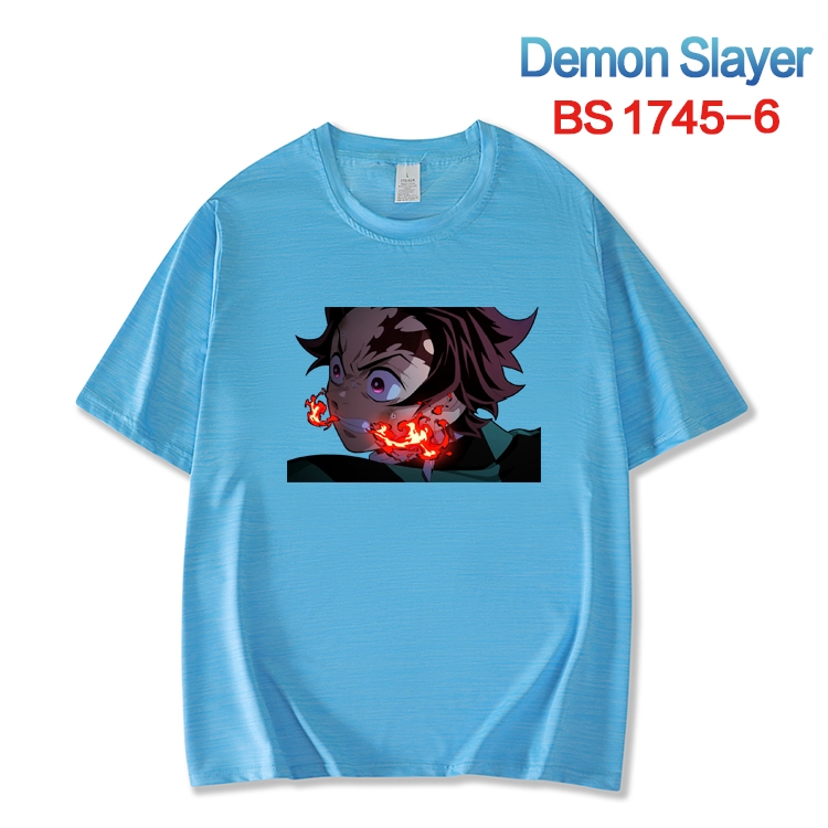 Demon Slayer Kimets ice silk cotton loose and comfortable T-shirt from XS to 5XL   BS-1745-6