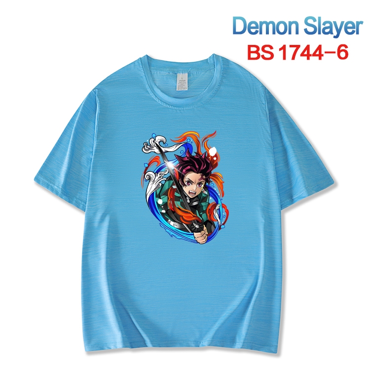 Demon Slayer Kimets ice silk cotton loose and comfortable T-shirt from XS to 5XL   BS-1744-6