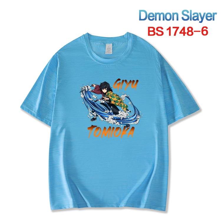 Demon Slayer Kimets ice silk cotton loose and comfortable T-shirt from XS to 5XL   BS-1748-6