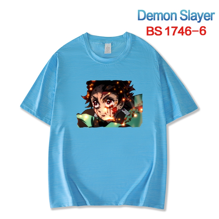 Demon Slayer Kimets ice silk cotton loose and comfortable T-shirt from XS to 5XL  BS-1746-6