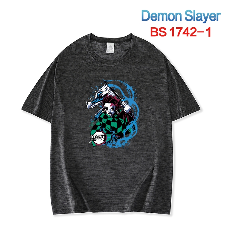 Demon Slayer Kimets ice silk cotton loose and comfortable T-shirt from XS to 5XL  BS-1742-1